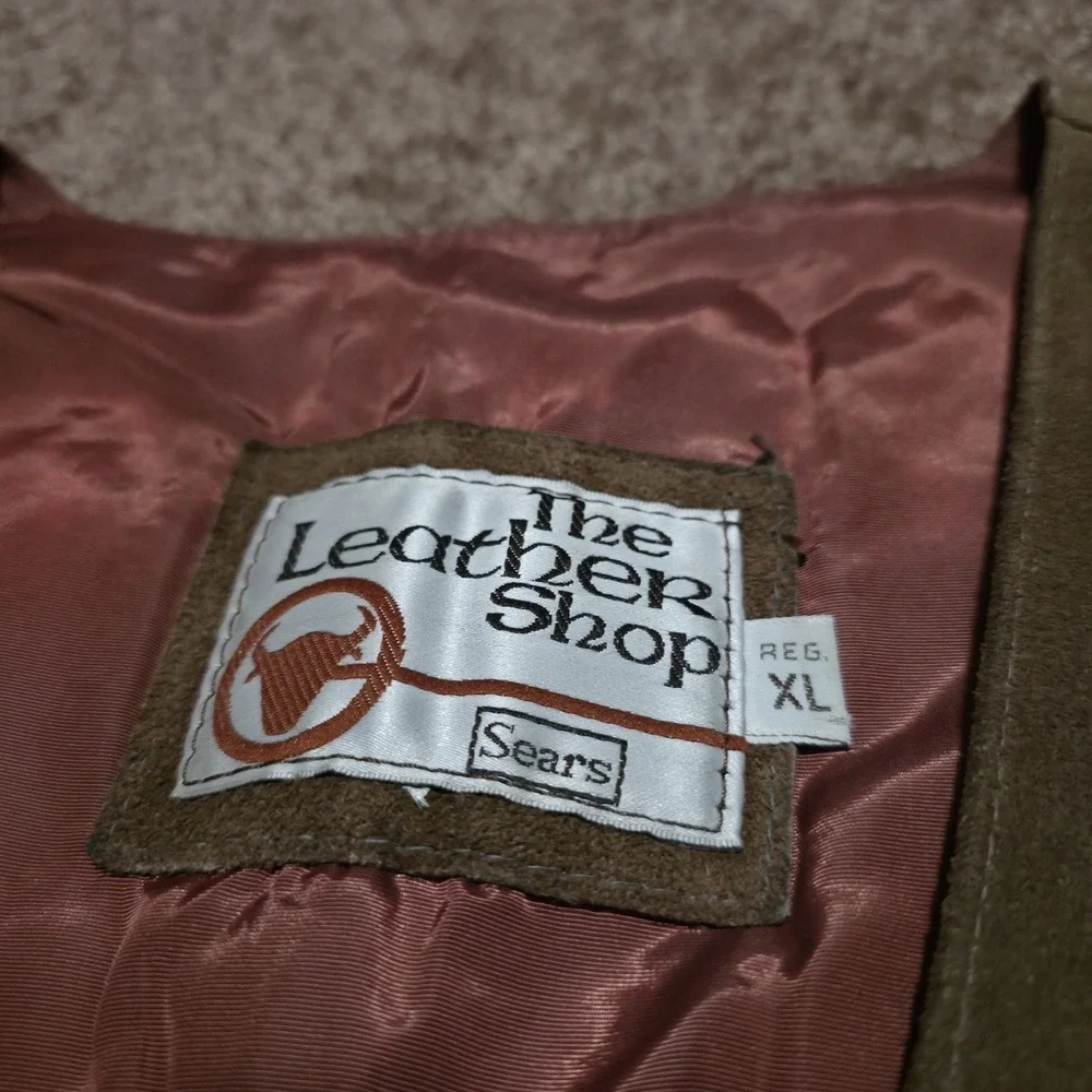 The‎ Leather Shop Sears Suede Western Vest Horse & Horseshoe Embossed Mens XL